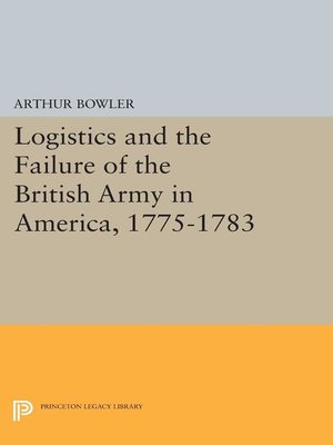 cover image of Logistics and the Failure of the British Army in America, 1775-1783